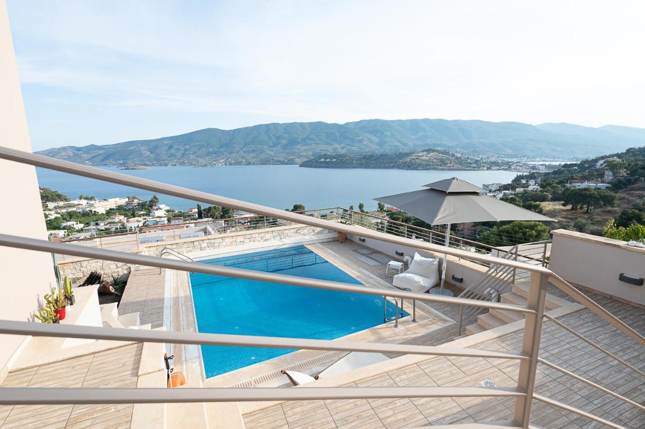Kalavria Luxury Suites, Afroditi Suite With Magnificent Sea View And Private Swimming Pool. Poros Town 外观 照片